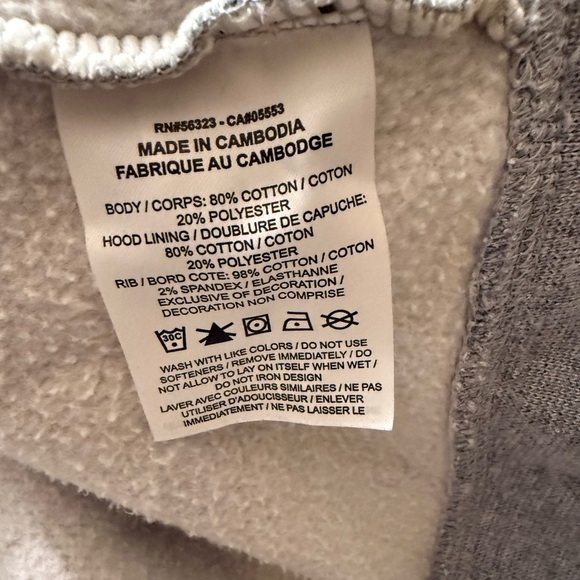 Nike Gray Pullover Sweater with Ribbed Cuffs - Picture 5 of 5